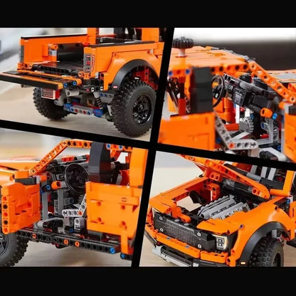 1379PCS Tech Raptors F150 Truck Race Car Building Kit Compatible MOC Creative DIY Vehicle Bricks Toys Gift for Kids Teens Adults