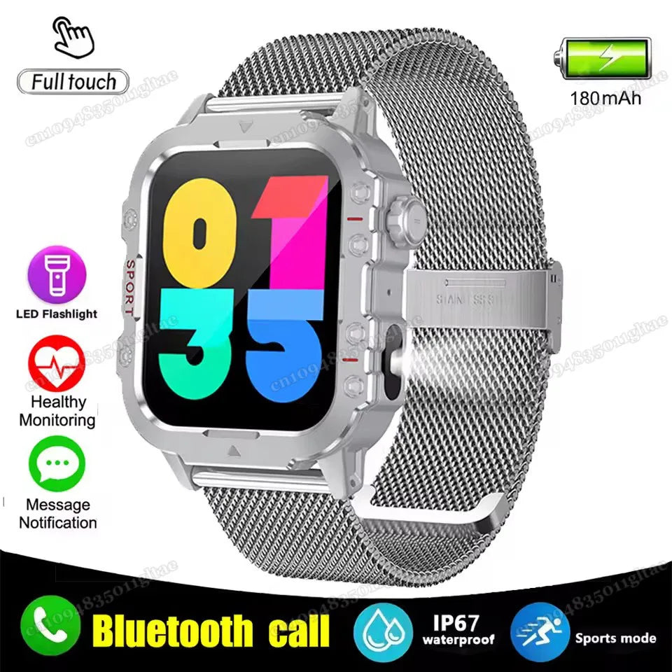 2025 New SmartWatch Men For Women Militray Outdoor GPS Track Sport Watches Heart Rate Sleep Waterproof Smart Watch IOS Android
