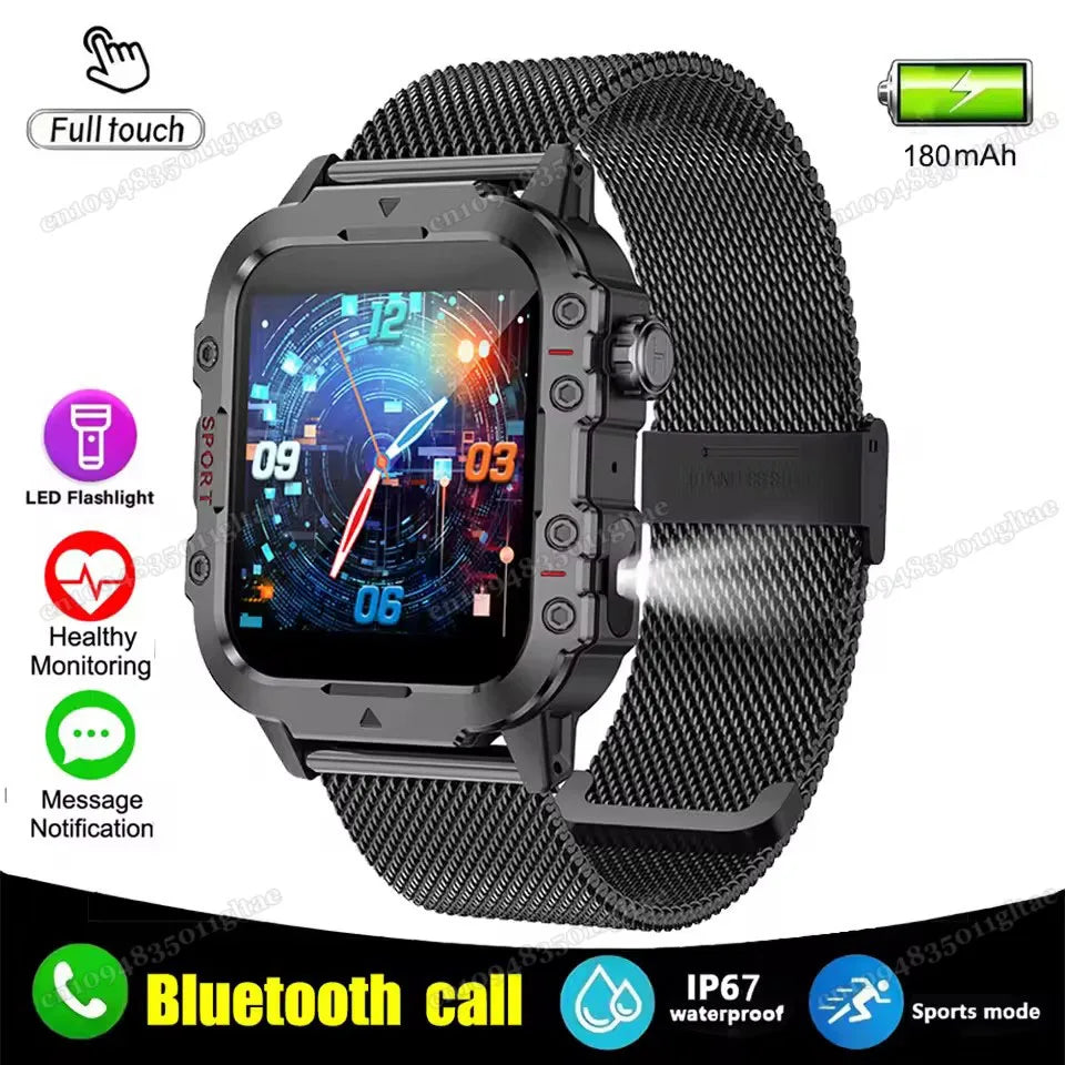 2025 New SmartWatch Men For Women Militray Outdoor GPS Track Sport Watches Heart Rate Sleep Waterproof Smart Watch IOS Android