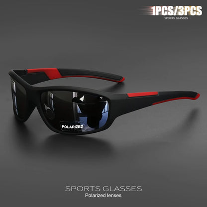 1PCS/3PCS Polarized Sport Sunglasses Men women Outdoor Unbreakable frame for Running, Fishing, Driving Goggles