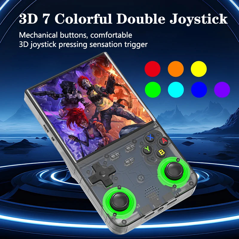 R36 Ultra Console Portable Retro Game 4‘’ IPS Screen Handheld Game Players Emulator Pocket Video Player 64G/128G 20000+ Games