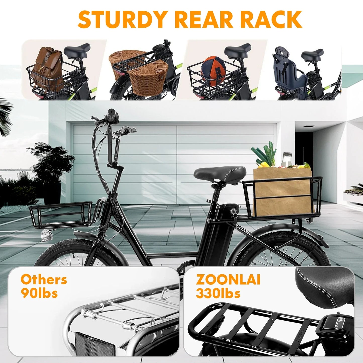 750W motor electric bicycle, 48V-10ah lithium battery outing life travel 20-inch durable urban commuting E-Bike