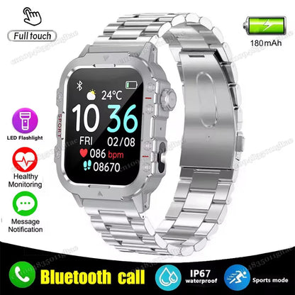 2025 New SmartWatch Men For Women Militray Outdoor GPS Track Sport Watches Heart Rate Sleep Waterproof Smart Watch IOS Android