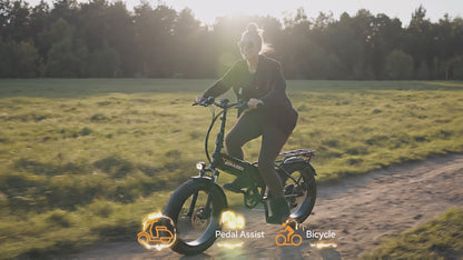 Zonveer Folding Electric Bike for Adults - 7-Speed Mountain Ebike with Peak 1200W 28MPH Brushless Motor, 48V10Ah Removable Battery